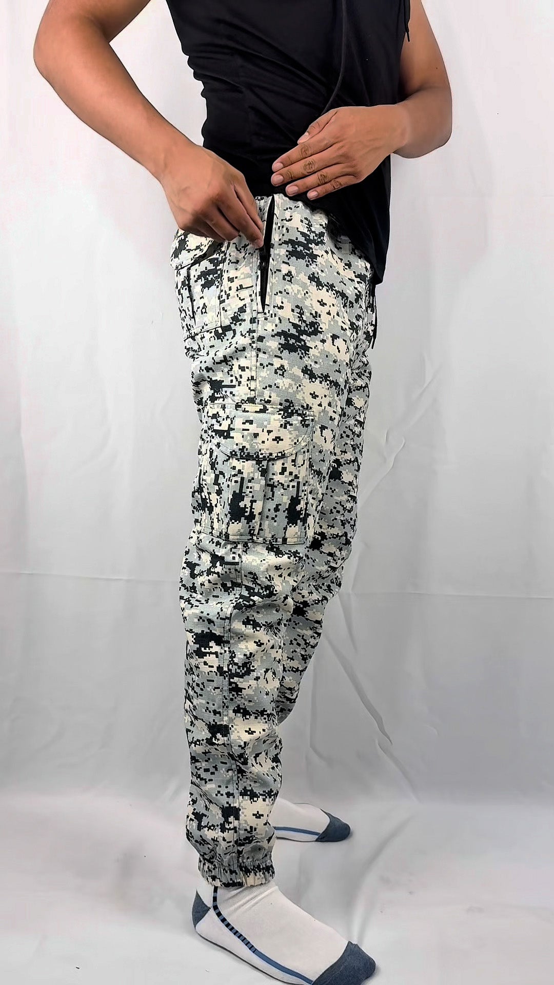 JOGGER DRIL CAMUFLADO MILITAR